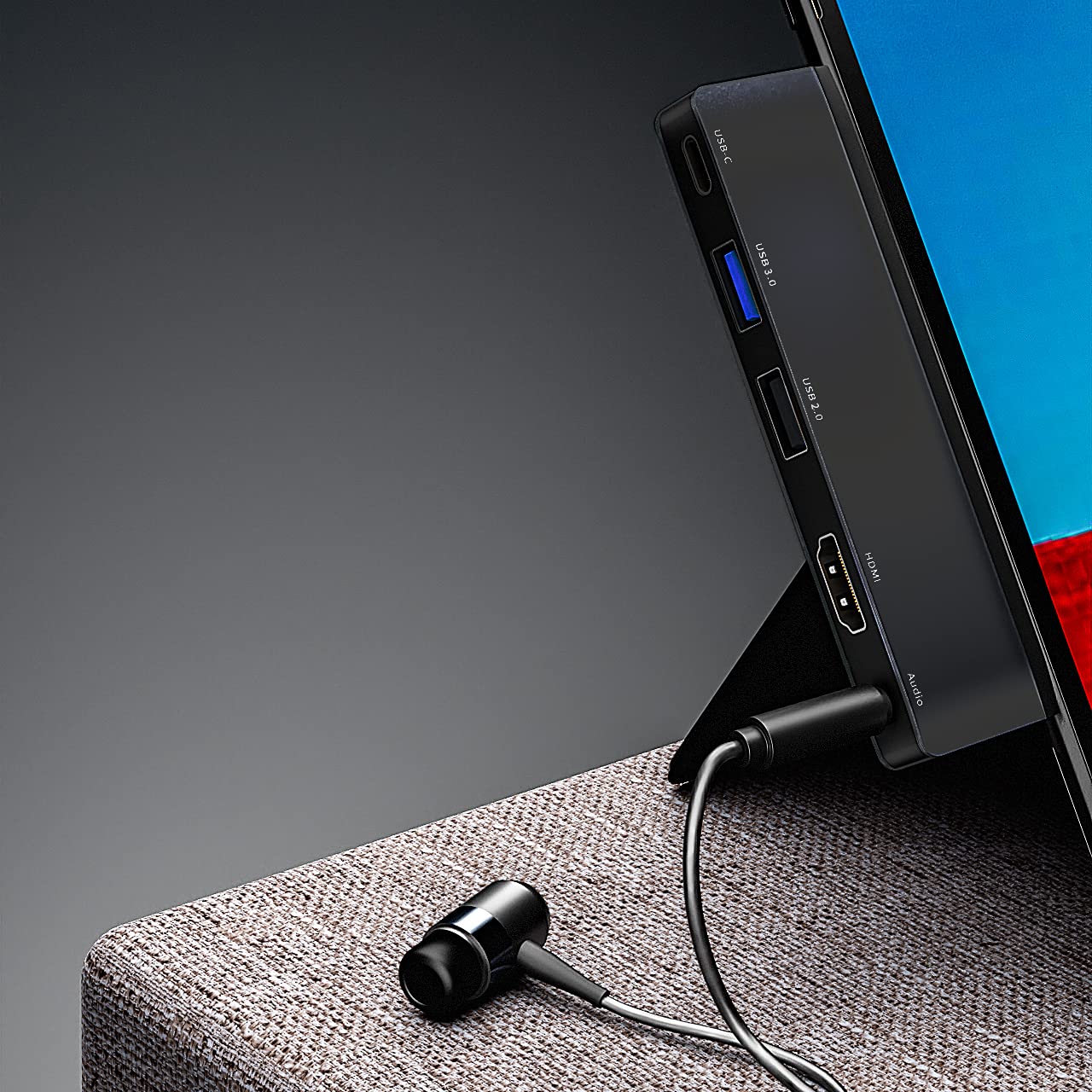 Surface Pro X USB C Hub Docking Station SANXI 5in1 Surface Pro X