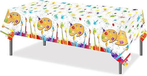 Miniatura 446 de CC HOME 1 pieza de mantel de plástico para fiesta de los 90 de 54 x 87 pulgadas de largo, mantel vintage retro de los 90 de hip hop, tema de 1990