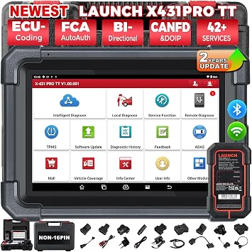 LAUNCH X431 PRO TT LAUNCH OBD2 Scanner Bidirectional Car Diagnostic Tool