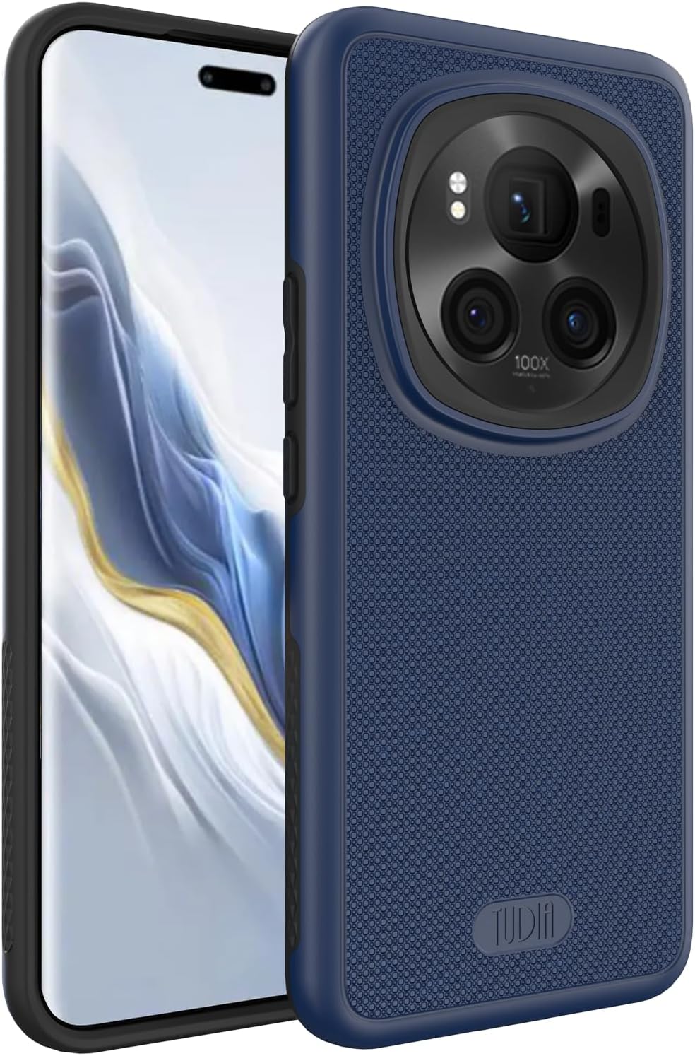 TUDIA DualShield Grip Designed for Honor Magic 6 Pro Case 5G (2024), [MergeGrip] Military Grade Dual Layer Shockproof Slim Tough Heavy Duty Protective Phone Case Cover (Indigo Blue)