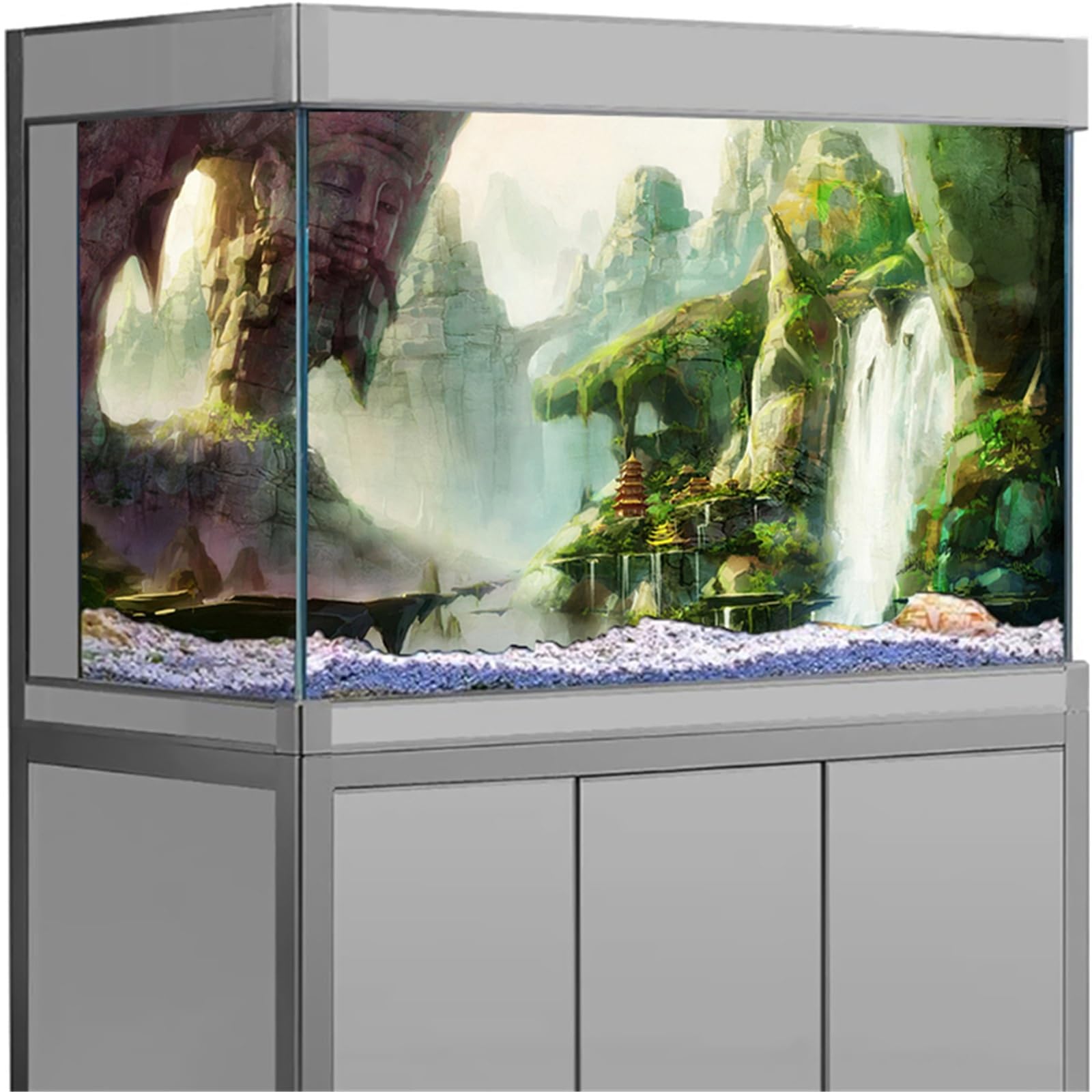 Aquarium Folie Rückwand 3D-Aquarium-Hintergrundaufkleber