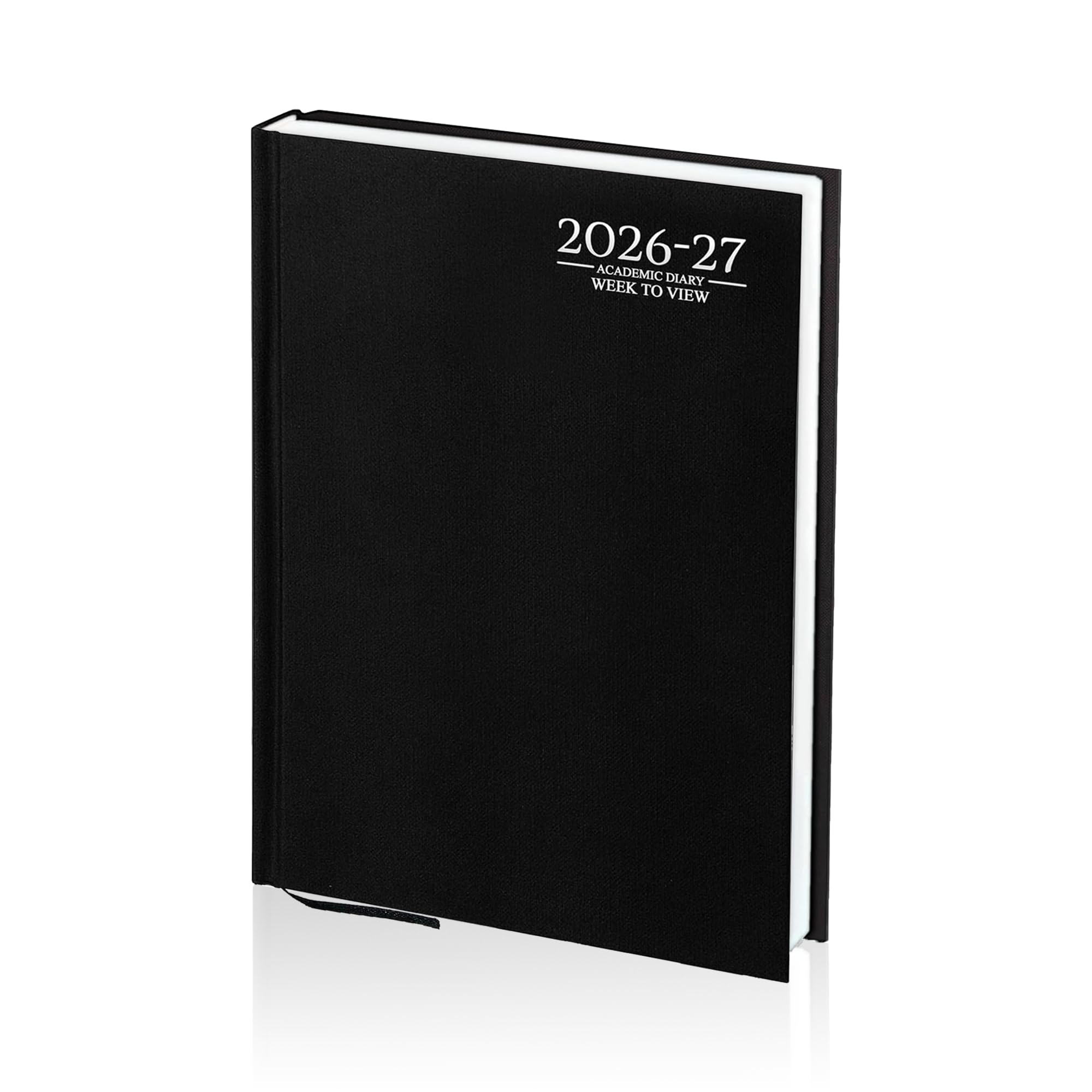 AIBULO 2026–2027 Academic Diary A4 Week To View Black Hardback – Weekly Planner August 2026 to July 2027, Student & Teacher School Planner, Timetable, Appointment & Study Organiser Diary — image 1