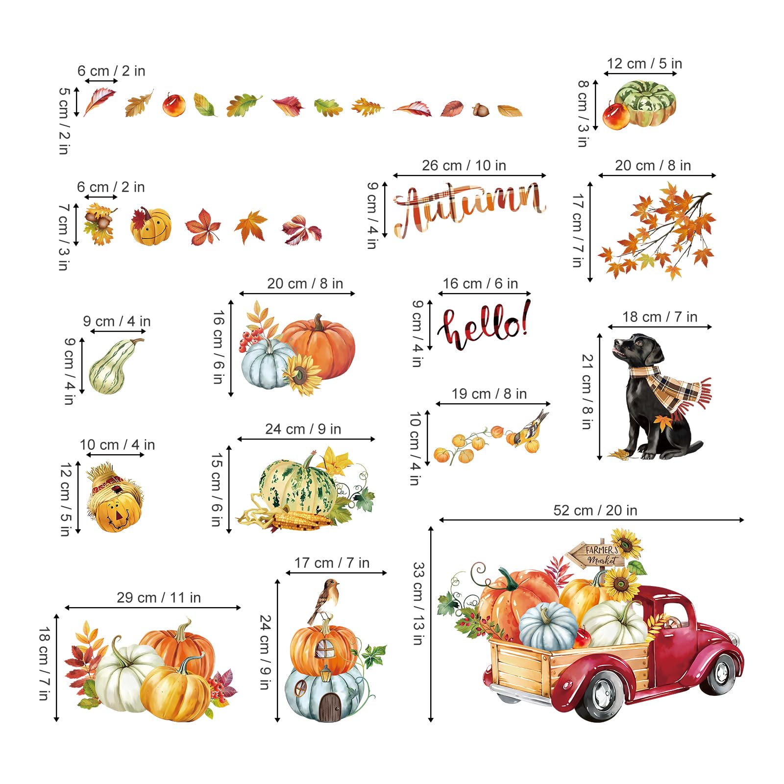 Decalmile Autocollants Fenêtre Plante En Pot Anti-Collision S