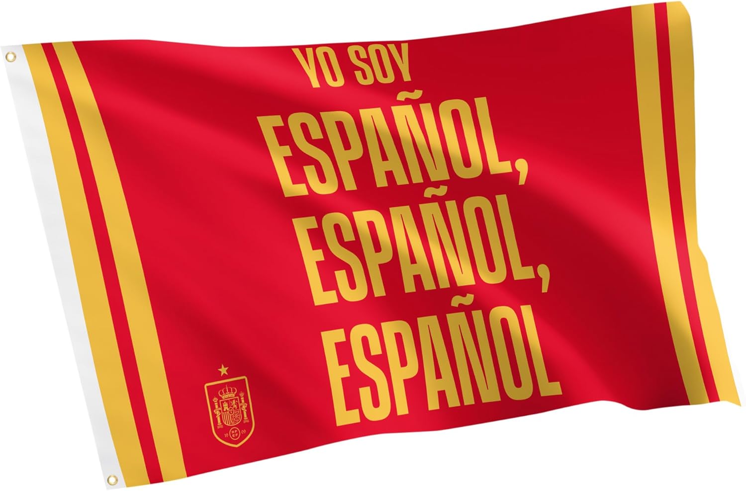 Desert Cactus Royal Spanish Football Federation Flag - 3 x 5 Feet RFEF Football Soccer Banner, Indoor/Outdoor Durable Fabric, 100% Polyester Design (Design I)