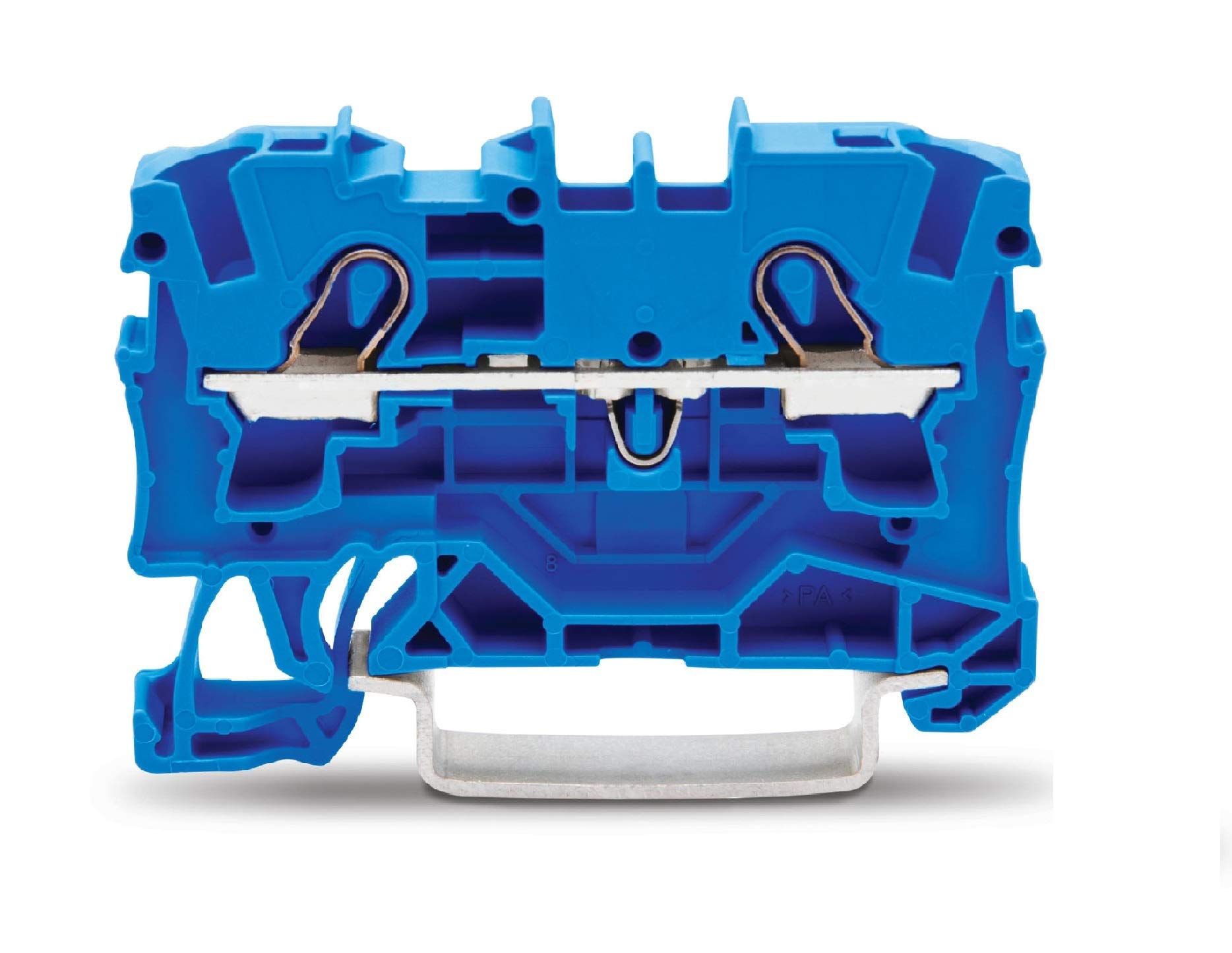 WAGO 2004-1204 2 Conductor Ex e II Through Terminal Block Blue