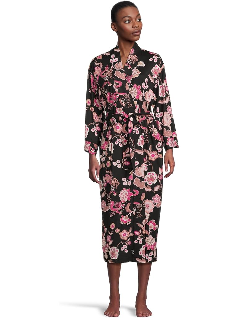 Black Natori Fluer Dragon - Cozy Knit Robe