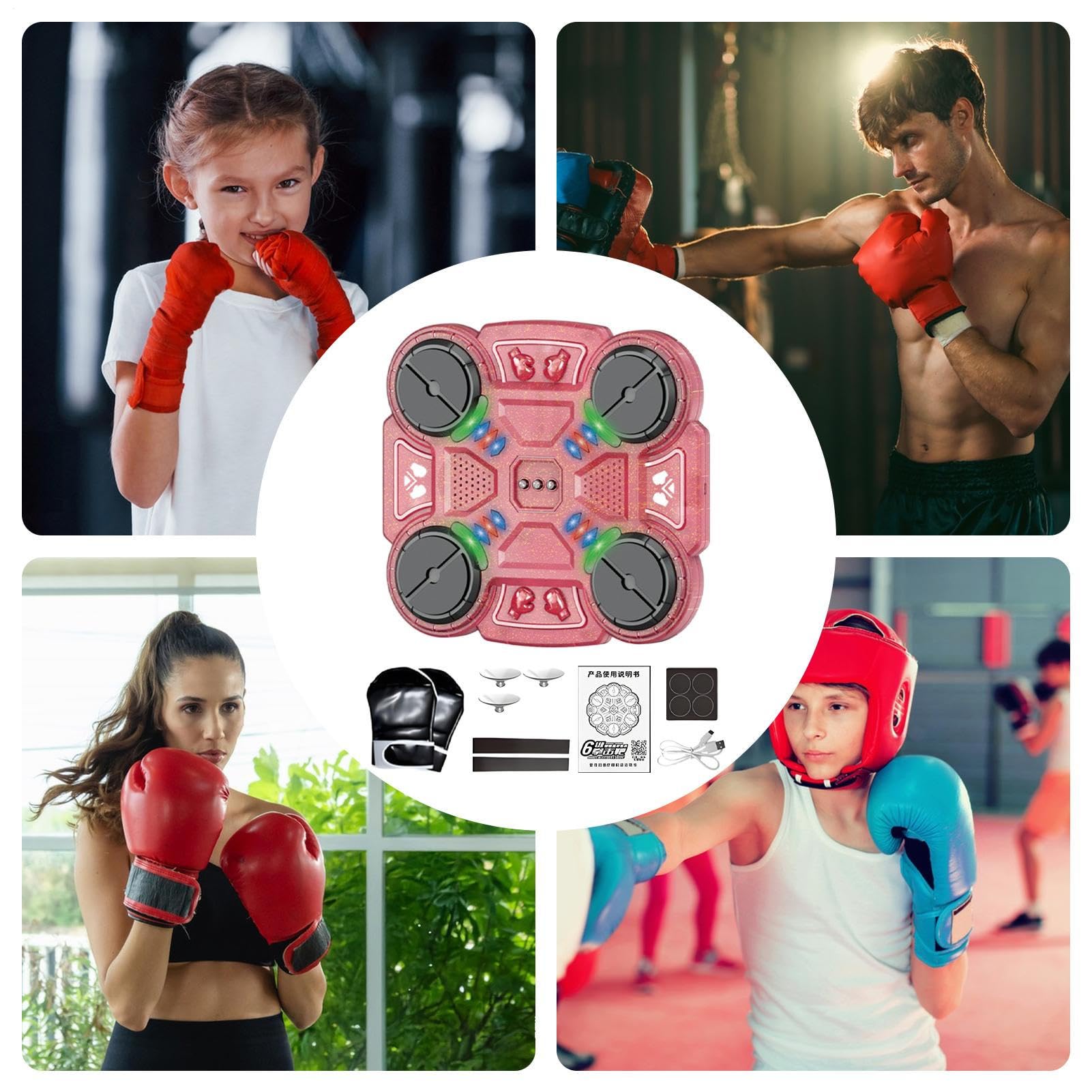 Macchina Da Boxe Musicale Per Allenamento Allenamento Ricaricabile