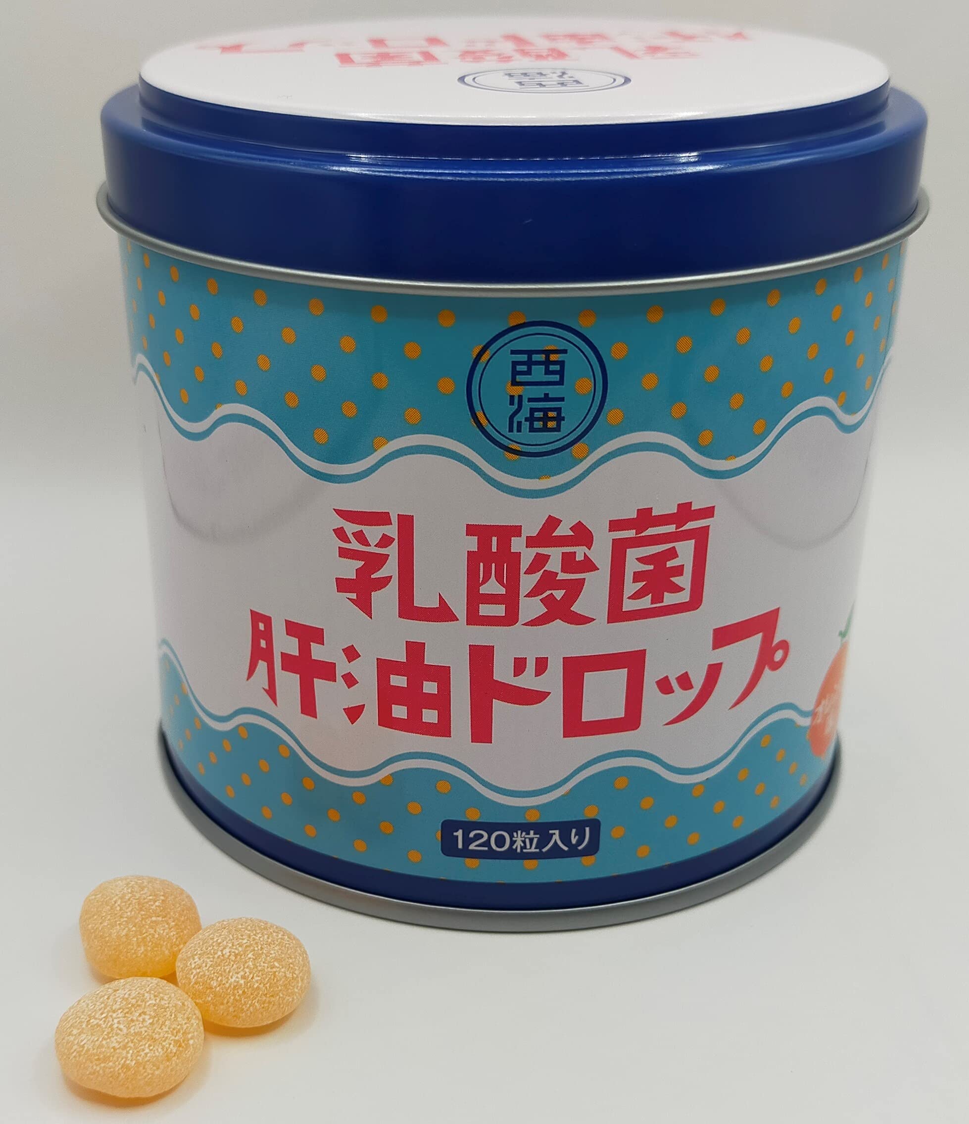 Amazon.co.jp: 西海製薬 乳酸菌肝油ドロップ 120粒 オレンジ味 : 食品
