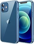 JETech Case for iPhone 12/12 Pro 6.1-Inch, Non-Yellowing Shockproof Phone Bumper Cover, Anti-Scratch Clear Back (Clear)