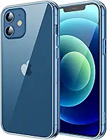 JETech Capa para iPhone 12/12 Pro 6,1 Polegadas, Case Protetora de Telefone à Prova de Choque Não-Amarelecimento, Capinha Parte Traseira Transparente Anti-Riscos (Jean Indigo)