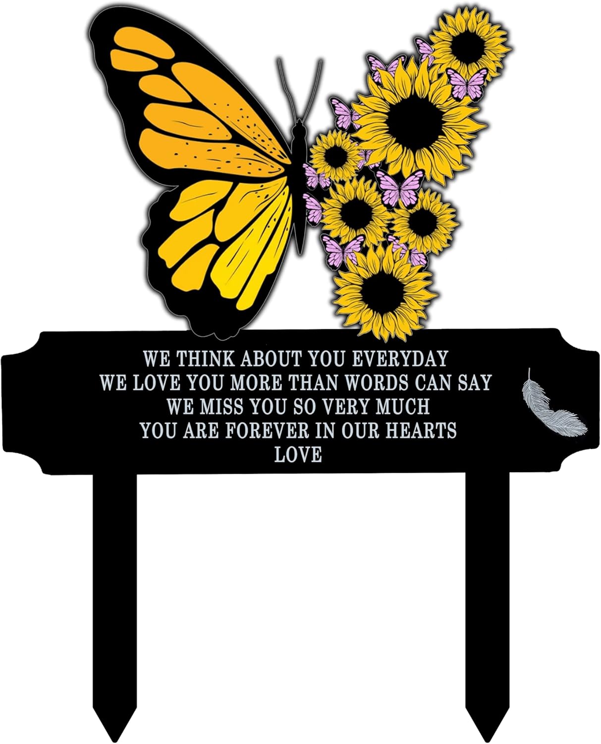 Fcimu Grave Site Decorations for Cemetery Garden Stakes for