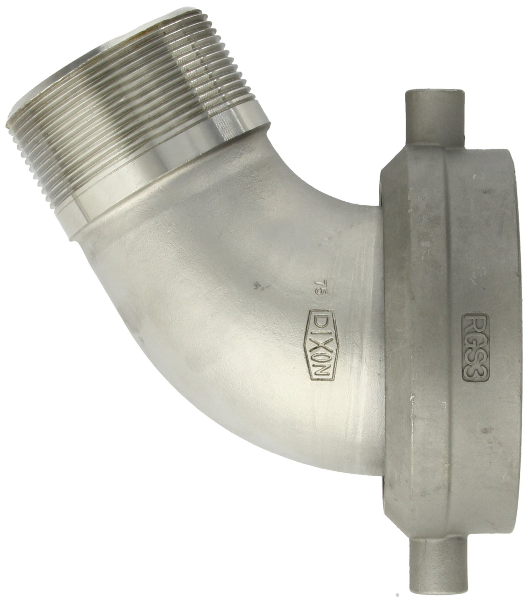 Dixon RTCT30 Stainless Steel 316 Style T Cam and Groove Hose Fitting, Tank Car Connection, 5