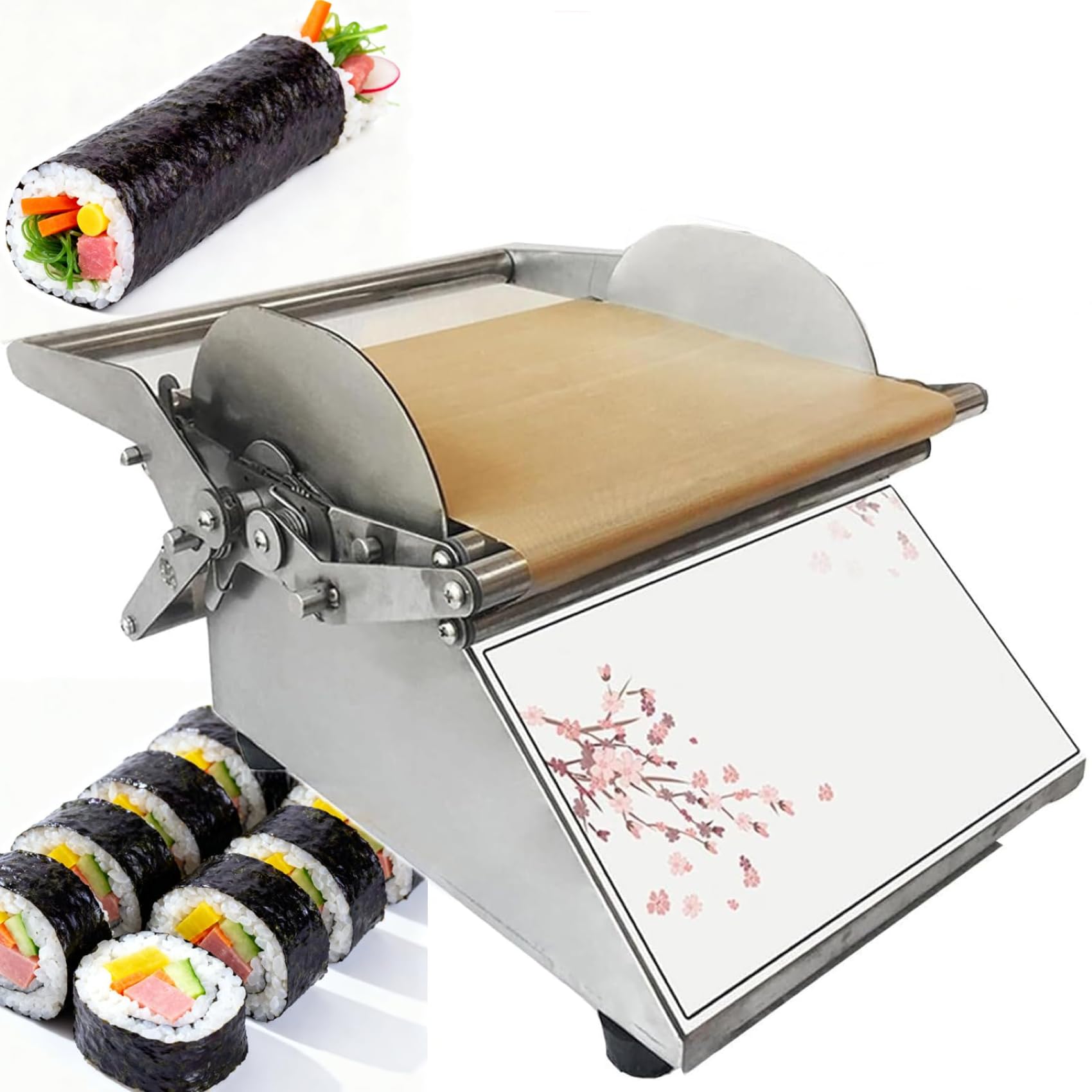 Sushi Rollmaschine, Edelstahl DIY Sushi Maker für einheitliche Größe, ideal für Zuhause Küche und Restaurants