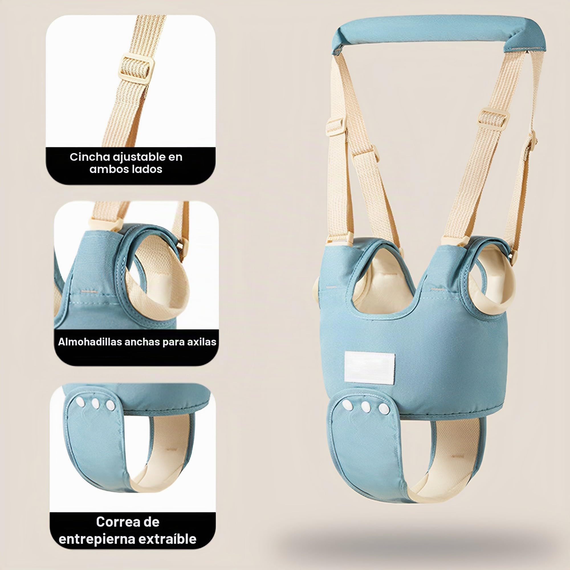 Arnes Bebe para Caminar, Arnés Ajustable de Seguridad para Caminar, Correa Niños Arnes Bebe para Caminar Primeros Pasos, Arnés para Caminar para Bebés de 10 a 36 Meses