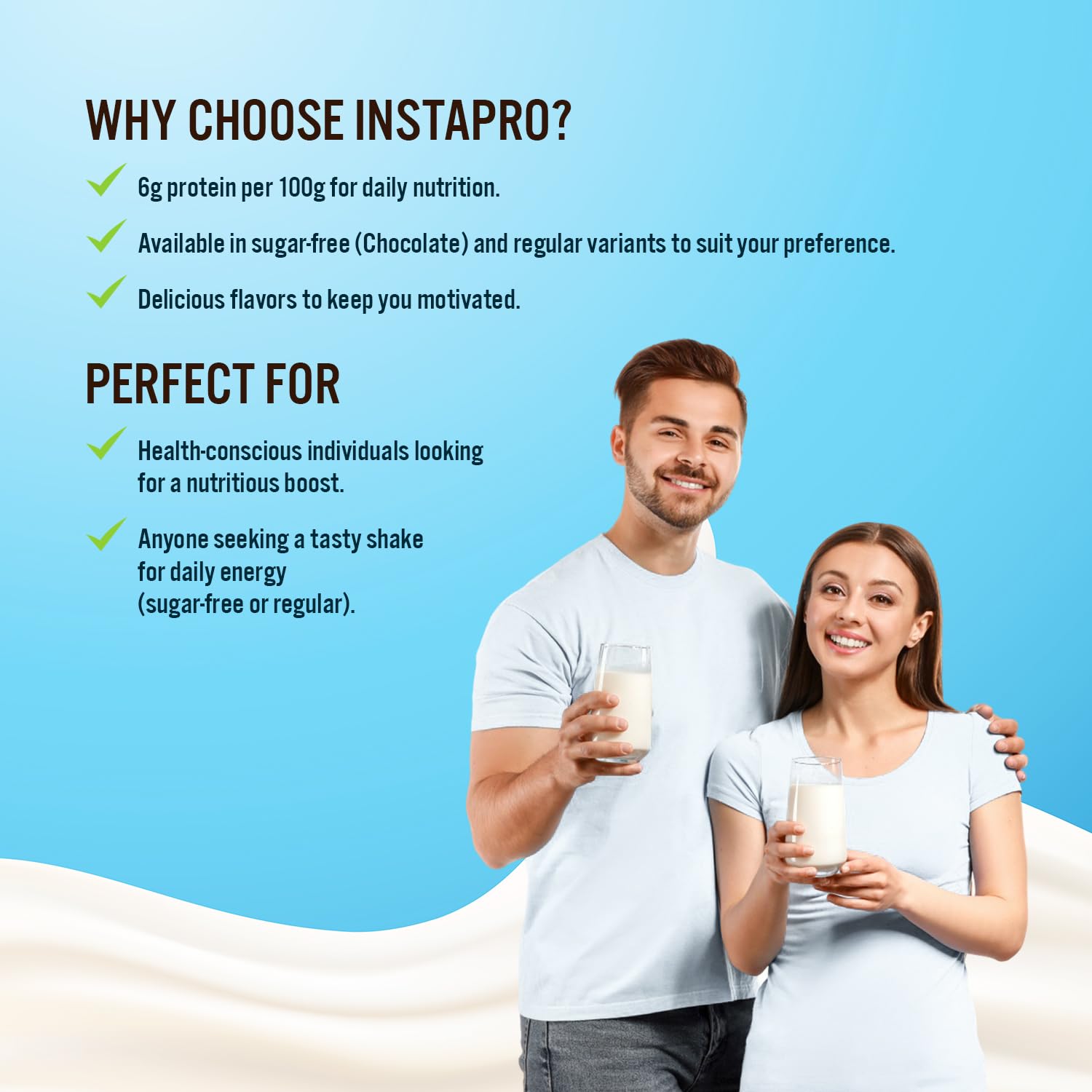 Instapro Protein Powder 400g - Vanilla Taste | 24+ vitamins and minerals | Supports energy, immunity and daily welfare. Delicious taste | Easy to mix for all ages. Instapro Protein Powder 400g - Vanilla Taste | 24+ vitamins and minerals | Supports energy, immunity and daily welfare. Delicious taste | Easy to mix for all ages.