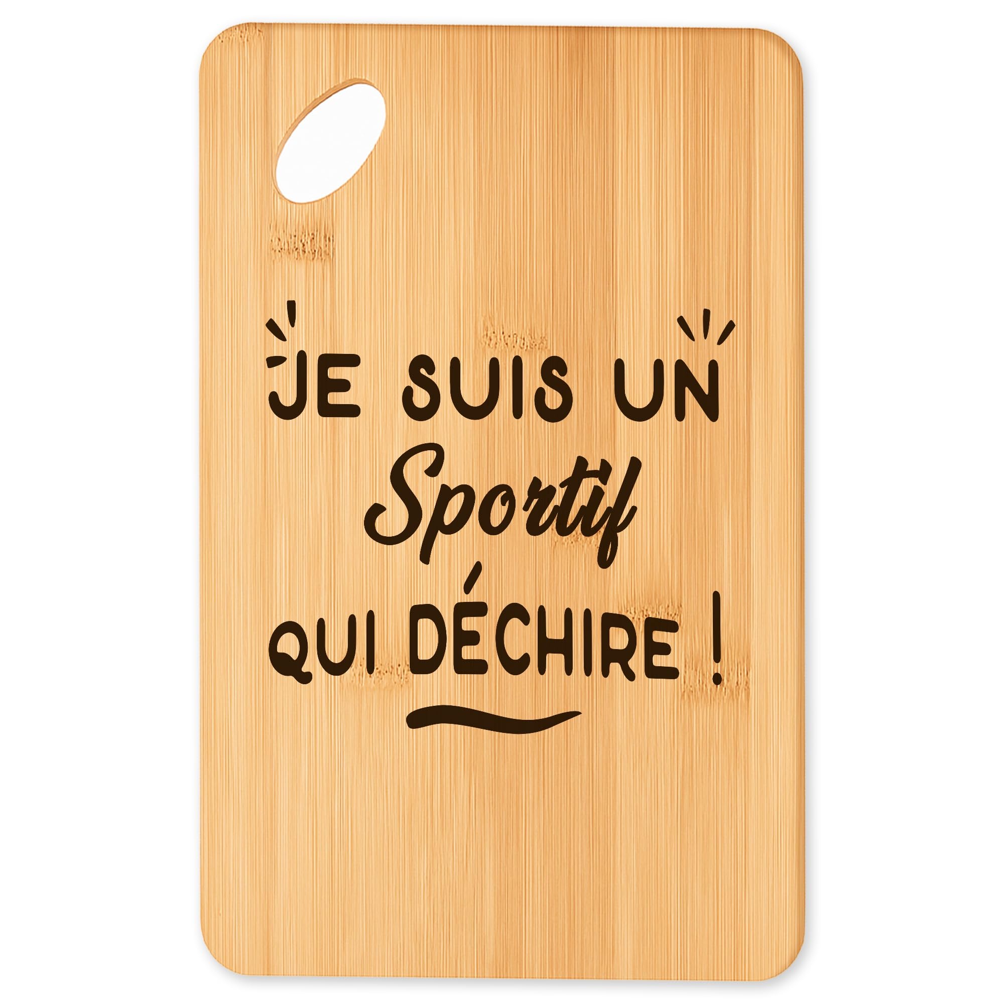 Planche à découper en bambou et plateau apéro original pour la cuisine