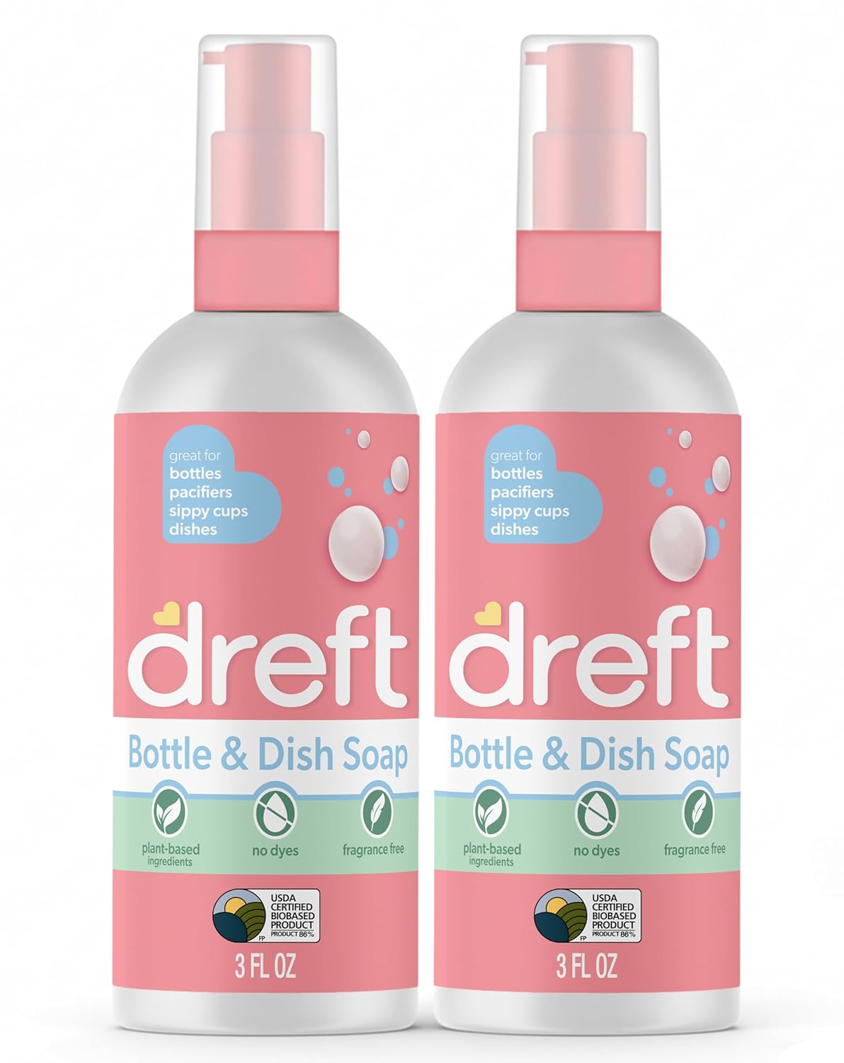 Dreft Bottle and Dish Soap Made to Clean Baby Bottles Sippy Cups Pacifiers Breast Pumps More Gently Removes