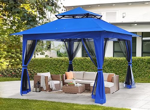 Miniatura 7 de ABCCANOPY - Tienda de campaña estilo gazebo de 13pulgadas x 13pulgadas, para aire libre, refugio, con mosquitera