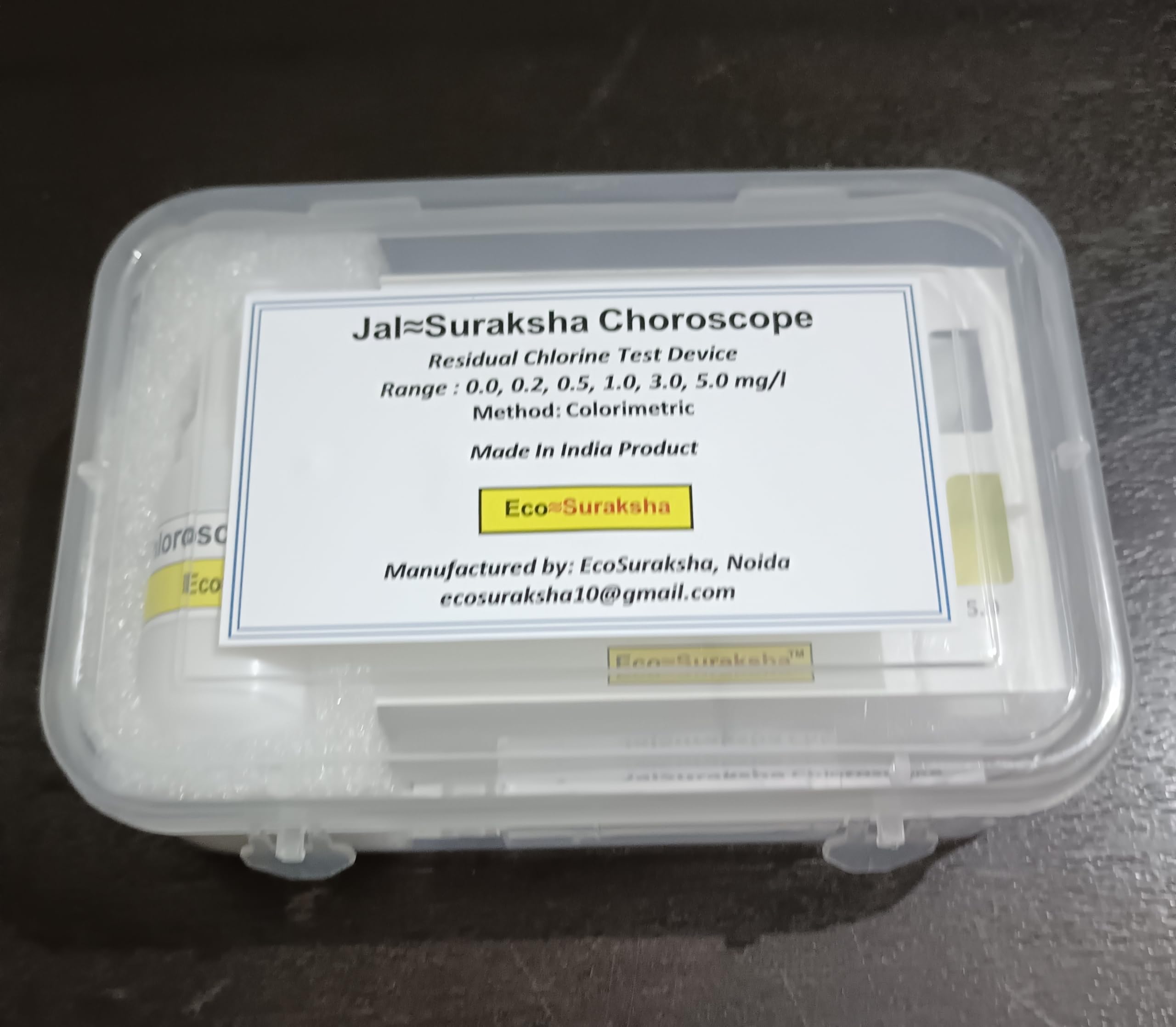 Ecosuraksha JalSuraksha Chloroscope (Chlorine Test Kit in Drinking Water, JSC, 1 Piece, Acrylic)-picture-13
