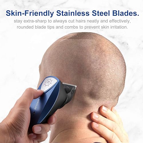 Miniatura 2 de Kokoline Cortapelos para hombres, afeitadoras de cabeza autocortadas para hombres calvos, recortadora de barba, maquinilla de afeitar eléctrica