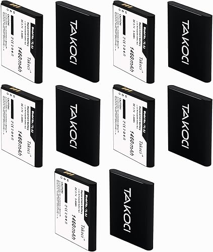 Paquete de 10 baterías YL-5J 1460mAh 3.7V 5.4Wh compatibles con Yealink W59R W56h W79P W76P W56HP W60P W77P One Talk IP DECT batería con herramientas
