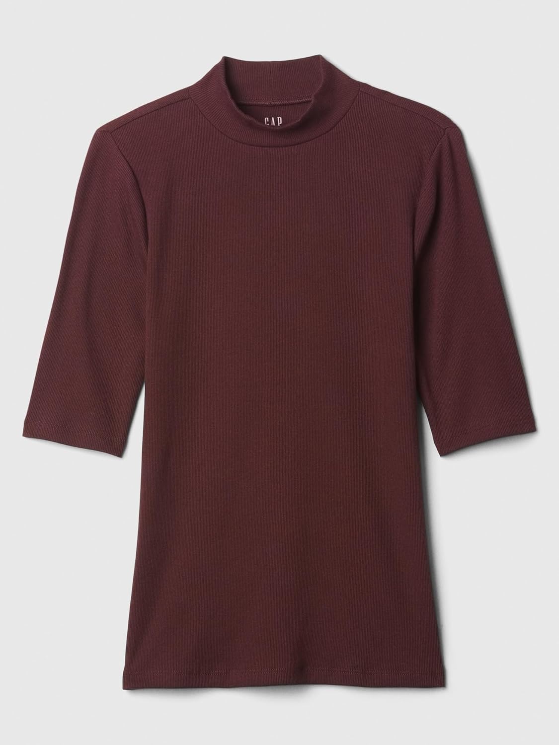 GAP Women's Short Sleeve Elbow Length Mock Neck - Image 5