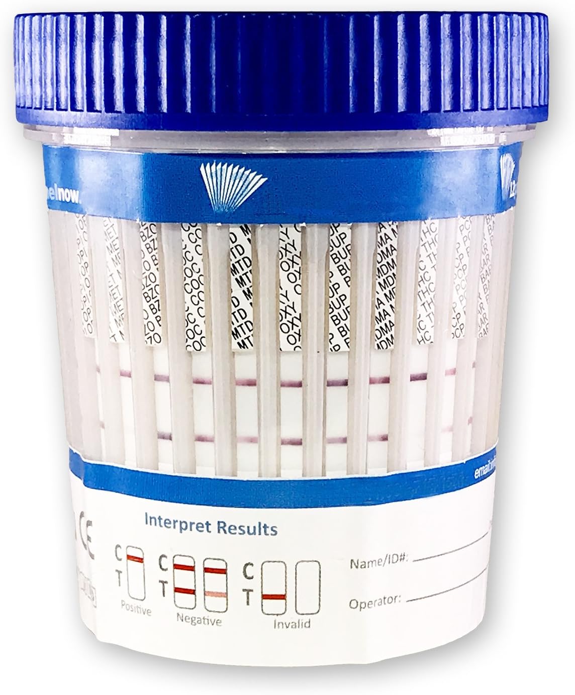 25 CUPS - Urinalysis Kits - 12 Panel Diagnostic Multi Drug Screen Cup | Urine Drug Screening CLIA Waived, AMP, BAR, BUP, BZO, CO, THC, MOP, MTD, MDM, OXY, METH, OPI, MOR (25)