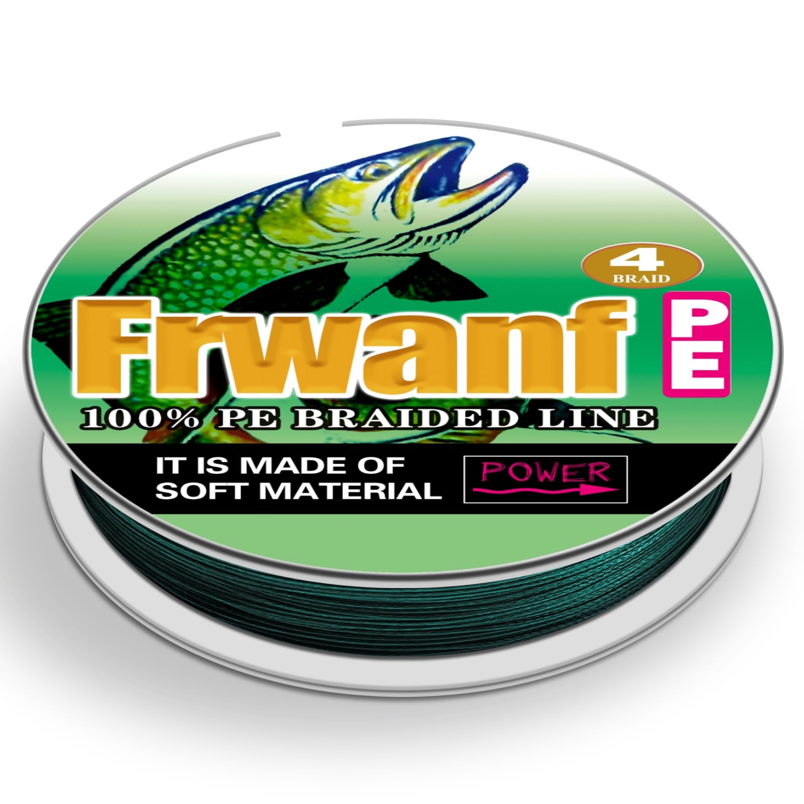 Frwanf Moss Green Braided Fishing Line Color Never Fade 100M-2000M 6-300LB Super Strong PE Fishing Line Abrasion Resistant Fishing Wire Zero Stretch โ image 1