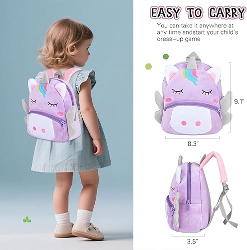 Miniatura 3 de Juego de 10 bolsas de pañales para muñecas Reborn de 17 a 24 pulgadas, accesorios para bebés recién nacidos, con mochila de unicornio, pañales,