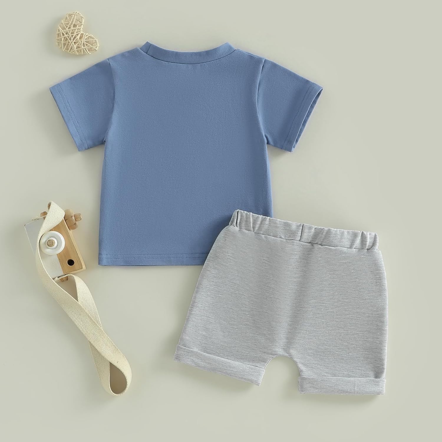 Fernvia Toddler Baby Boy Summer Clothes 6 12 18 24 Months 2T 3T 4T Short Sleeves Shirt Tops & Casual Shorts Outfit Set - Image 7