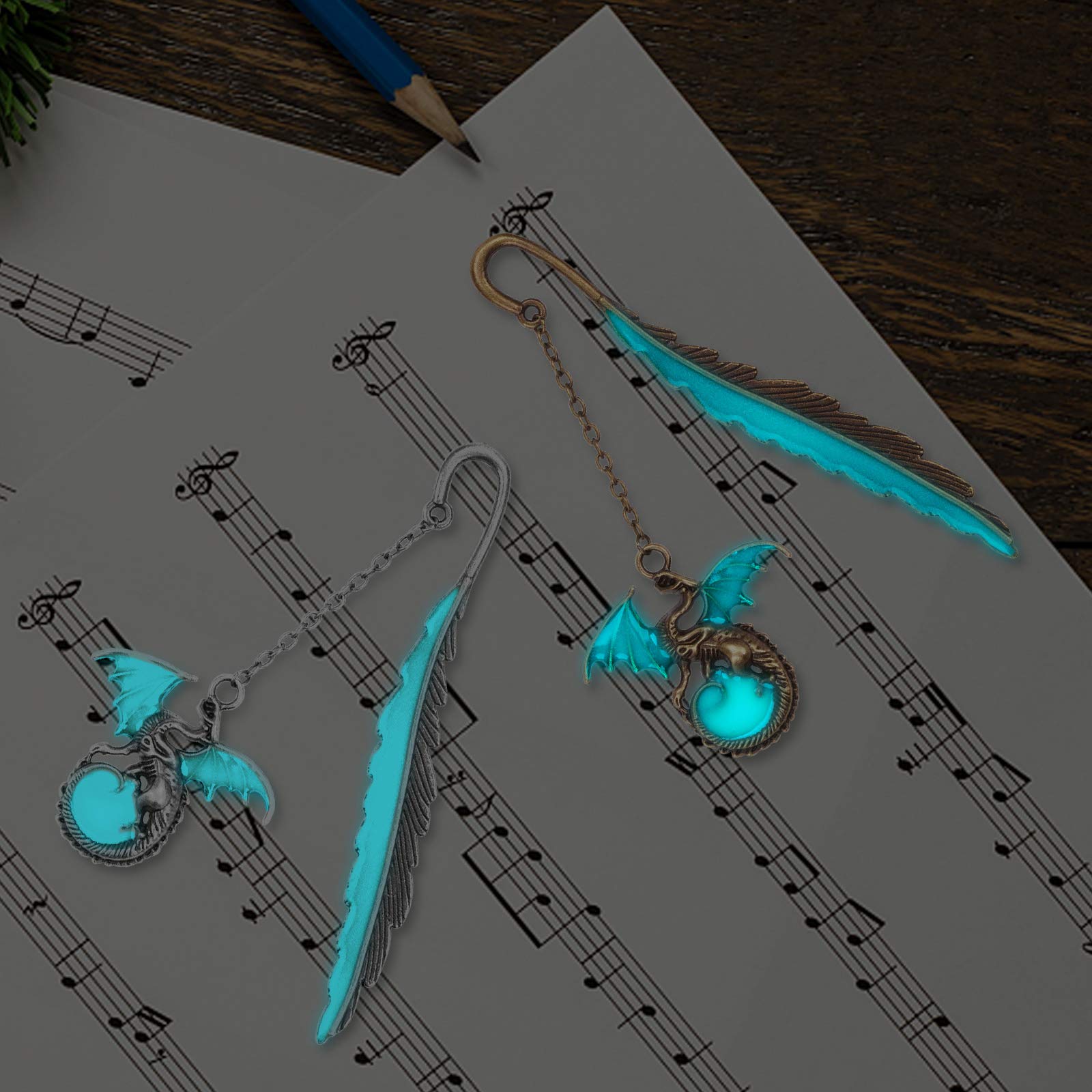 EXCEART Marcapáginas De Metal Estilo Chino Marcapáginas De Metal Colgante Con Diseño De Dragón Y Fénix Para Decorar Libros Y Regalos Ocasiones Especiales