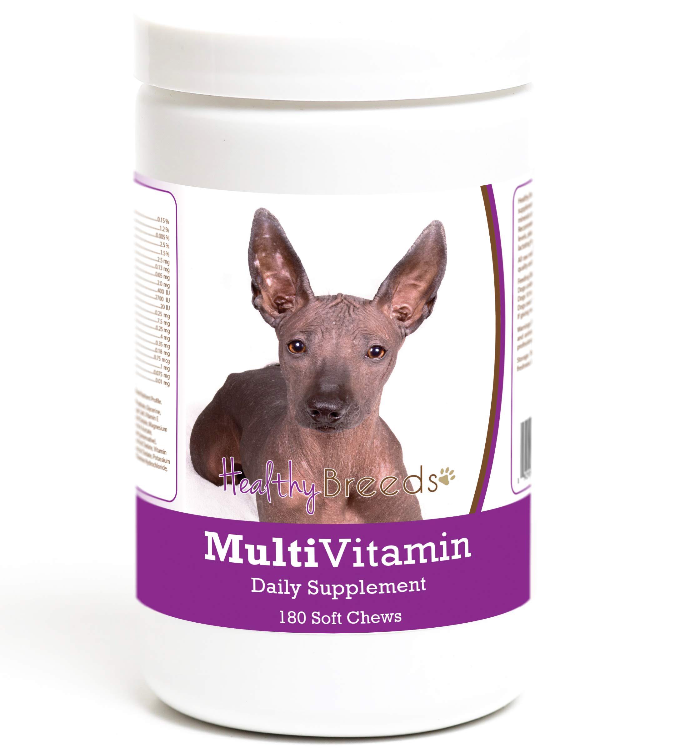 Healthy Breeds Xoloitzcuintli Multivitamin Soft Chew for Dogs 180 Count