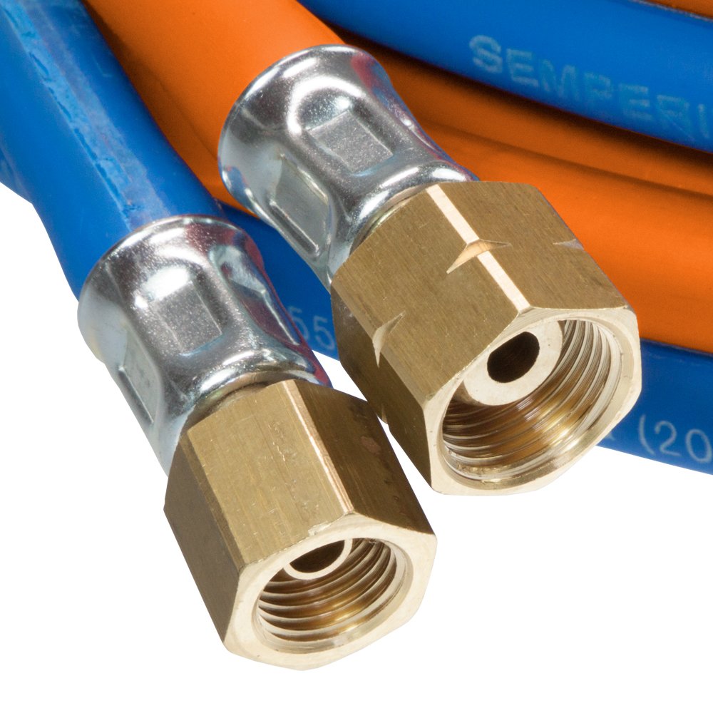 Zwillings Autogenschlauch (dick) 16/16 Propan/Sauerstoff, 5, 10, 15, 20, 25, 30, 40, 50 m (Länge 20 Meter)
