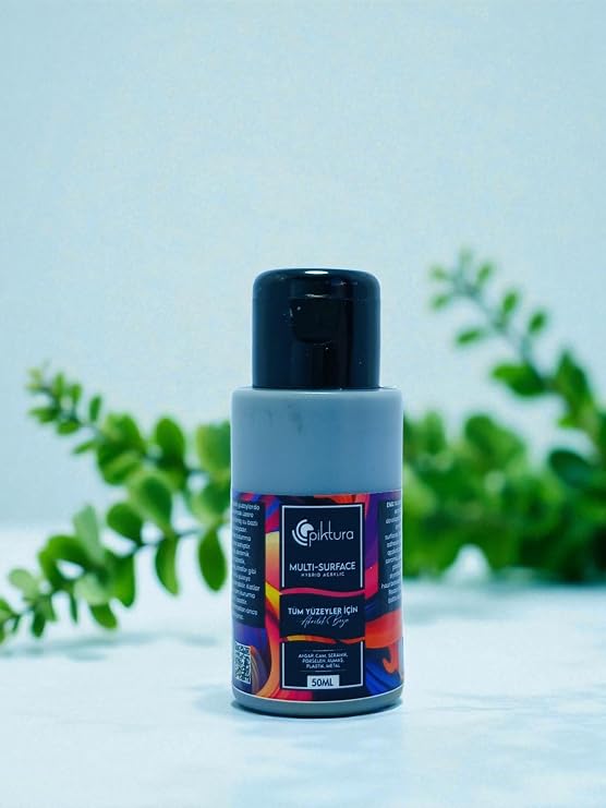 Akrilik Multisurface Boya 50ml (Gümüş Gri, 50 Mililitre)