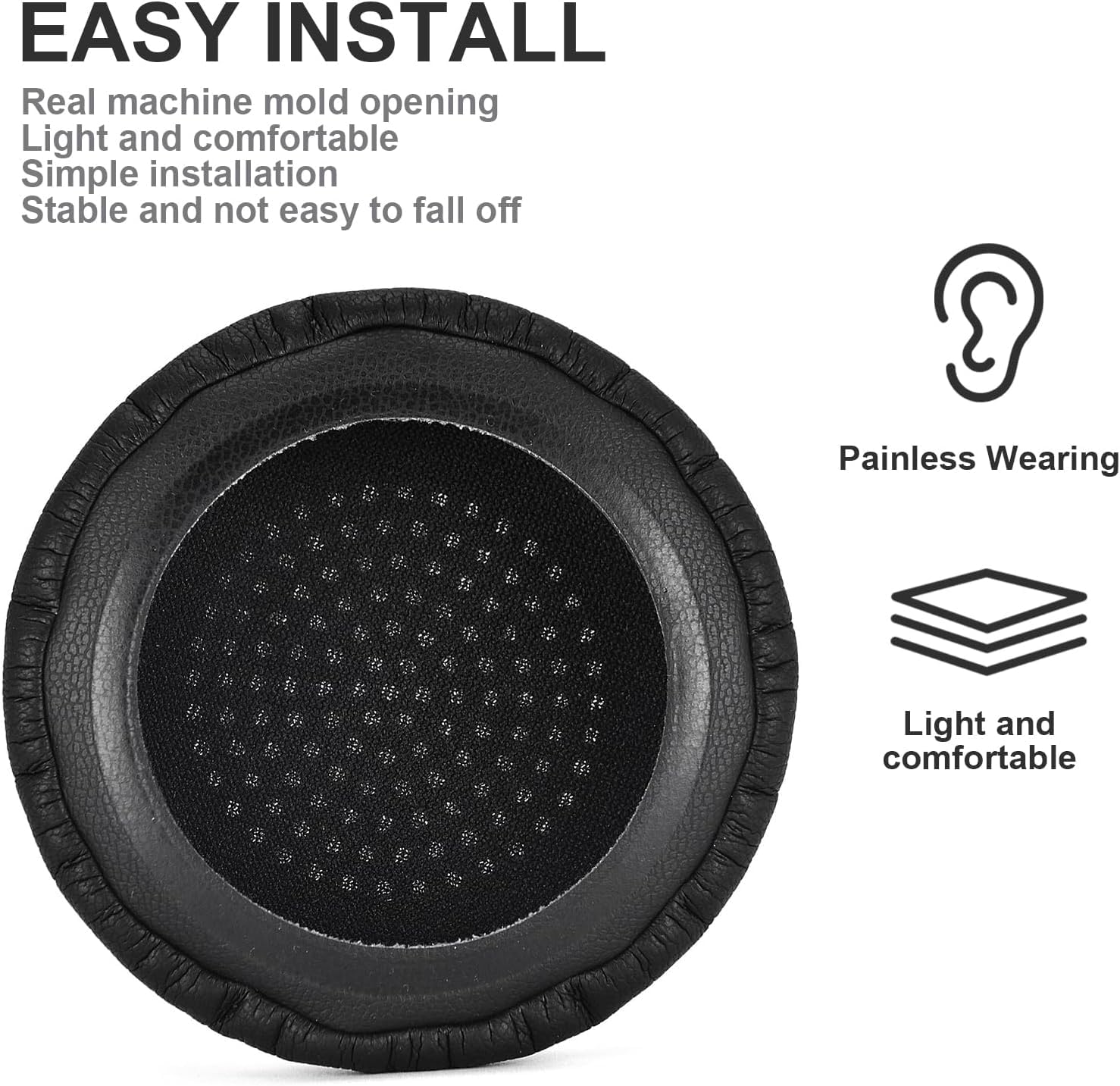 Cuscinetti Auricolari Di Ricambio Da 60mm Per Cuffie Plantronics E Poly - Morbidi E Resistenti - Foto 9