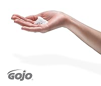 Vista 2 de GOJO Jabón de manos de espuma antibacterial, fragancia de ciruela, recarga de 1200 ml. Dispensador sin contacto LTX-12 (2 unidades) - 1912-02