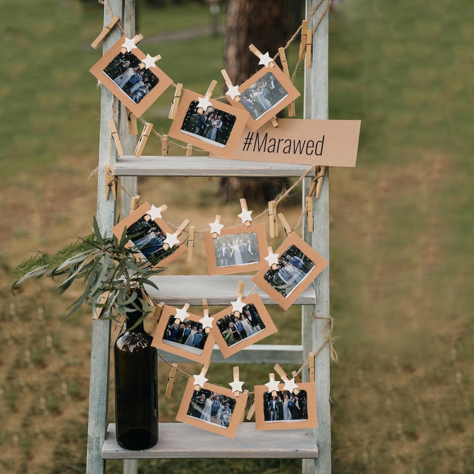 Guirlande Photo 40 Pièces Cadres Photo en Papier Petit Cadre Photo 10x15 cm Pele Mele Photo Mural avec 40 Pinces en Bois 4 Cordes Cadre Photo Carton pour Décoration Murale (Blanc Guirlande Photo 40 Pièces Cadres Photo en Papier Petit Cadre Photo 10x15 cm Pele Mele Photo Mural avec 40 Pinces en Bois 4 Cordes Cadre Photo Carton pour Décoration Murale (Blanc