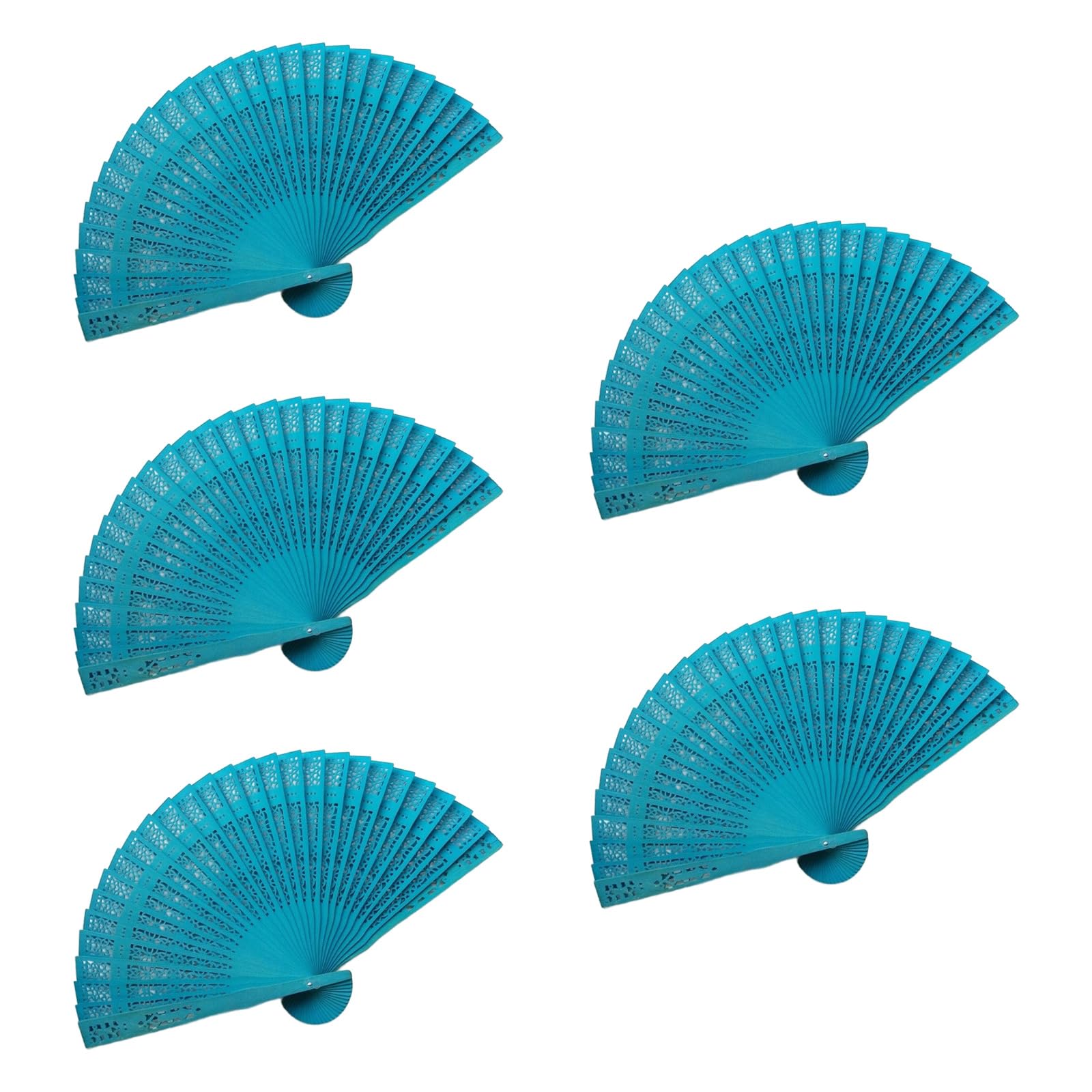 Tsophreniq Army Green 5Pcs Wood Folding Wedding Party Gift Cultural Dance Accessories Guest Gift Wedding Decoration