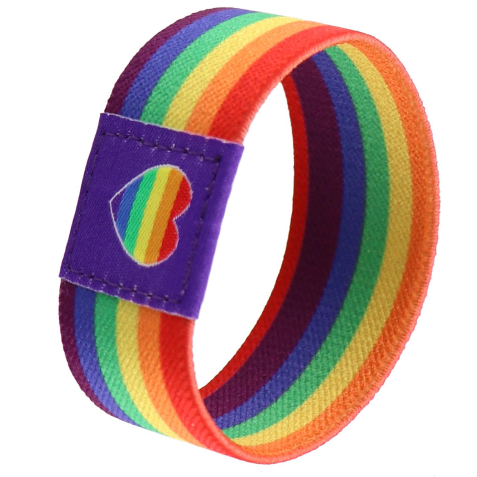 Rainbow LGBT Pride Bracelet for Women Men, Stretch Elastic Band, LGBTQ Wristbands for Pride Month Decorations, Trans Lesbian Accessories Outfits Merch