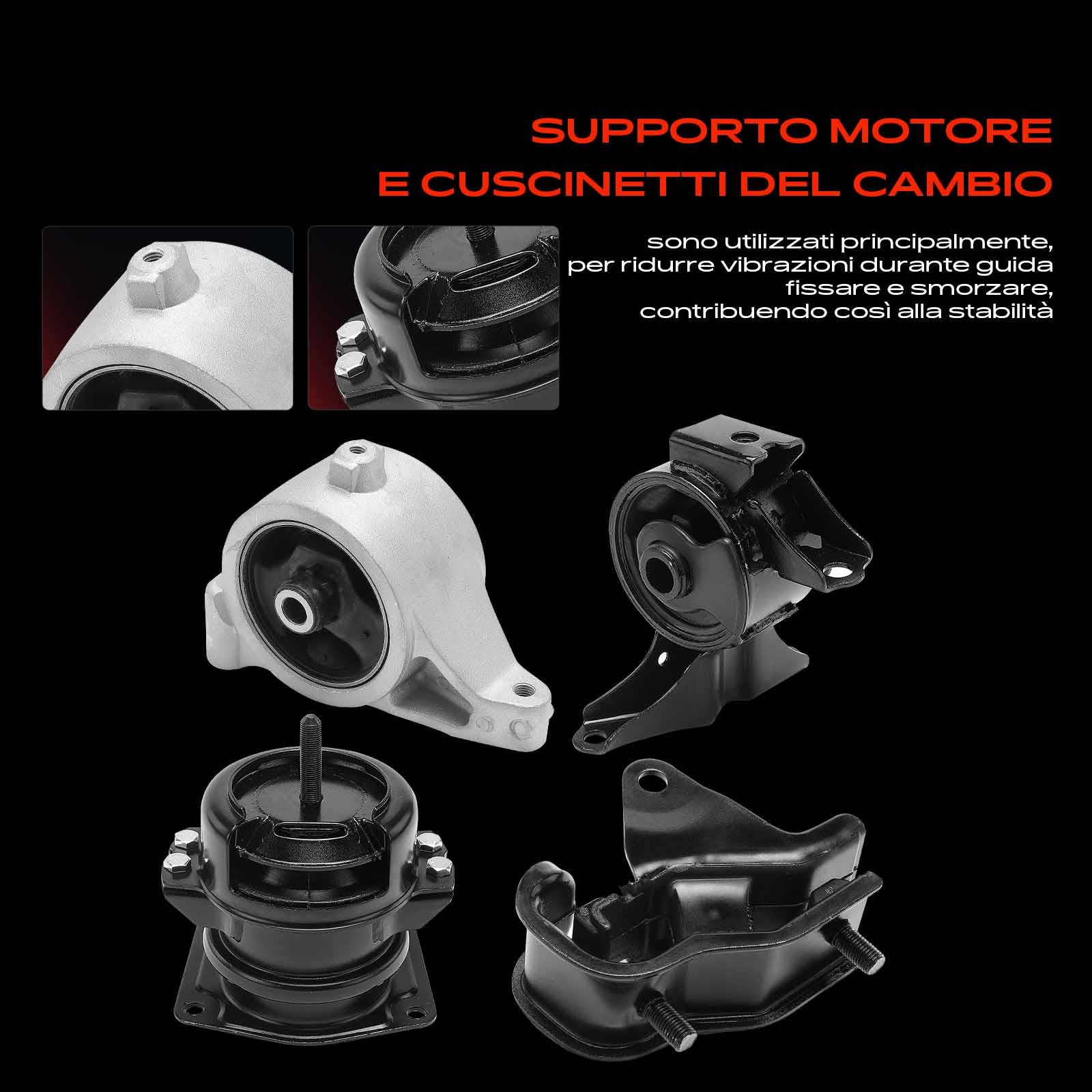 Frankberg 3 supporti motore + 1 supporto cambio 50800S0KA82 | Compatibile con: Pilot