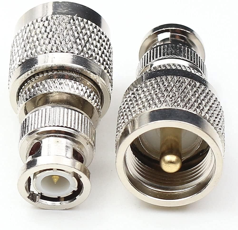 NBR Solutions BNC Male to UHF Male PL259 RF Coaxial Adapter UHF Coax Connector Low Loss Coax Adapter for RF Antennas/Wireless LAN Devices/Coaxial Cable/Wi-Fi Radios Pack of 1-image-27