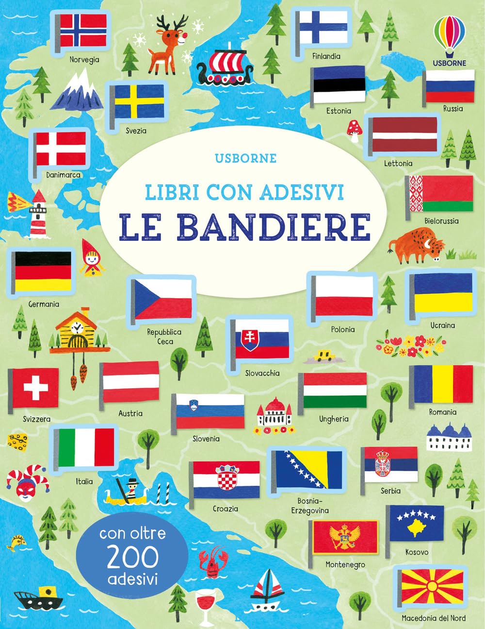 Bandiere con adesivi Ediz. a colori