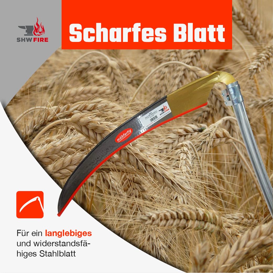Dengelhammer und Dengelamboss Set - optimales Dengeln und Schärfen von Sensen von SHW-FIRE