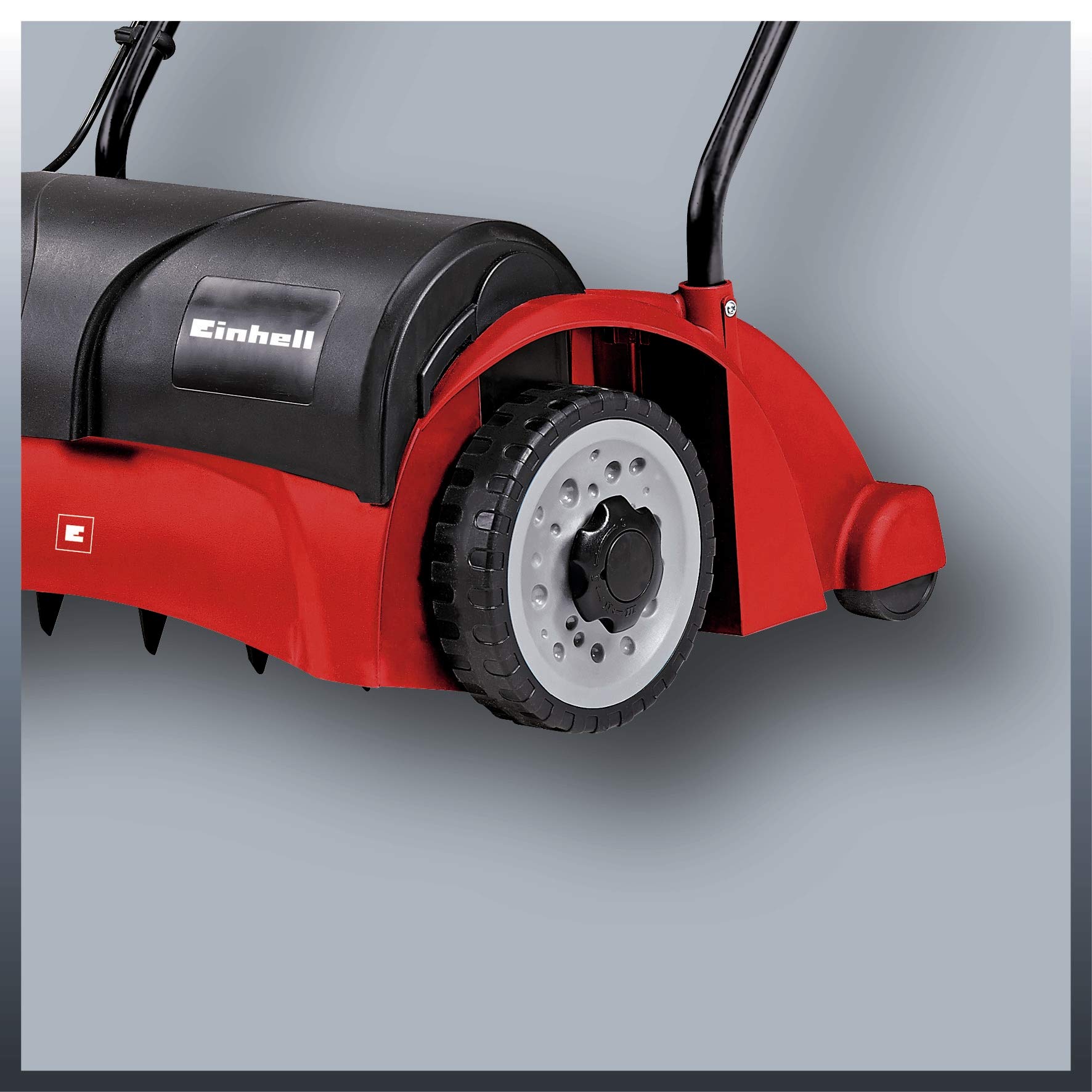 Einhell Scarificatore elettrico GC-ES 1231 | 1200 W | Larghezza di lavoro 31 cm | Rullo a lame con 8 doppie lame | Profondità di lavoro a 3 livelli | fino a 300 m²