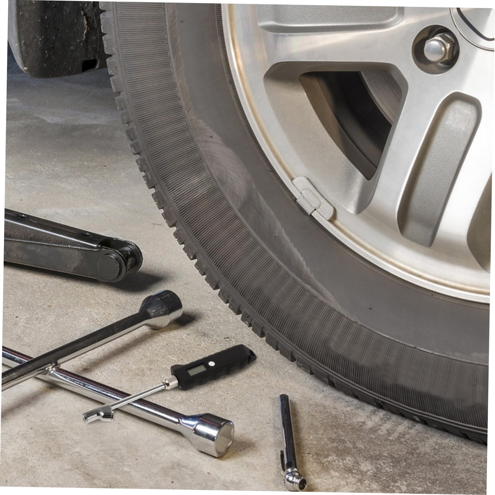 Vaguelly Manometro Digitale Per Pneumatici Abs e Metallo Strumento Di Misurazione Pressione Da Psi Facile Da Usare Per Camion Camper Auto