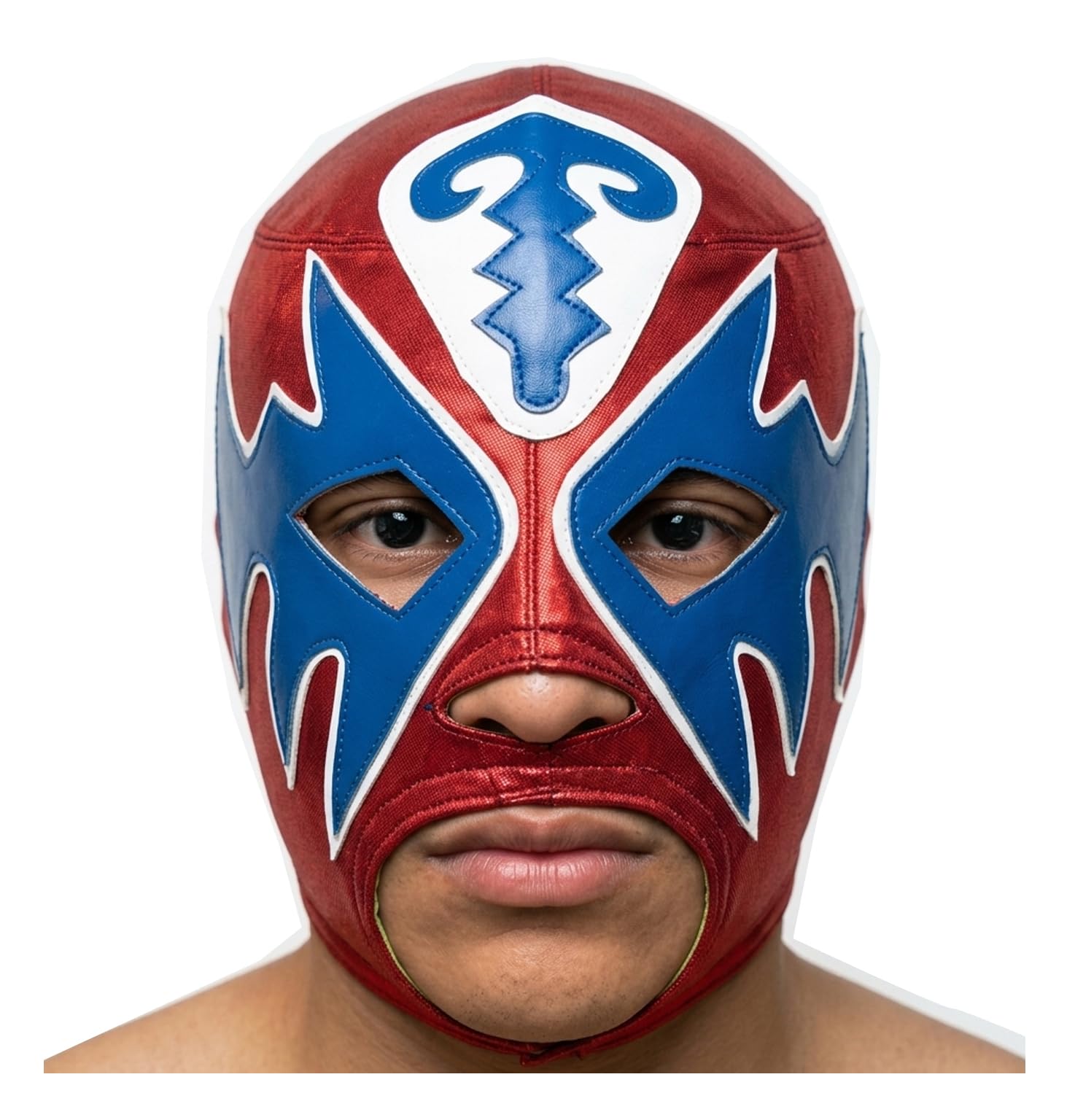 LUCHADORA El Atlantico Adult size mexican wrestling lucha libre red mask