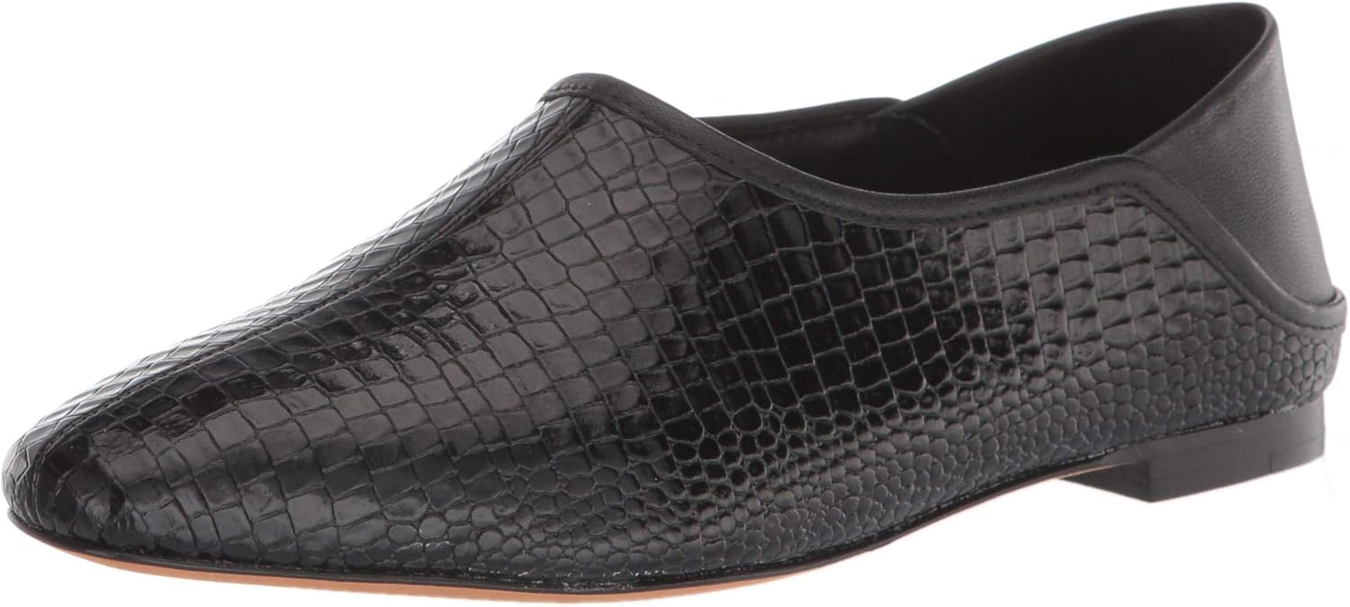 Vince Womens Branine Ballet Flat, Black, 7.5