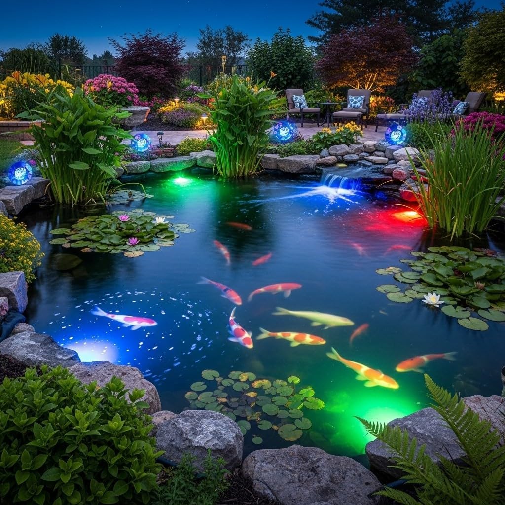 HALF OFF PONDS LumiNight Pond and Landscape Lighting - (3) 1.5-Watt LED Rock Light Kit