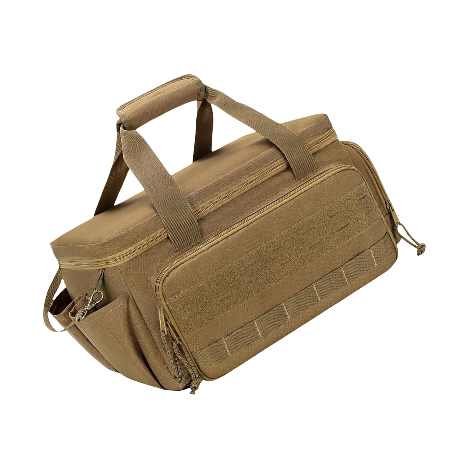 Uqezagpa Khaki Tool Bag For Electricians Carpenters Camping Gear Storage Organiser With Multiple Pockets And Zippered Access Multifunctional Electrician Tool Storage Bag