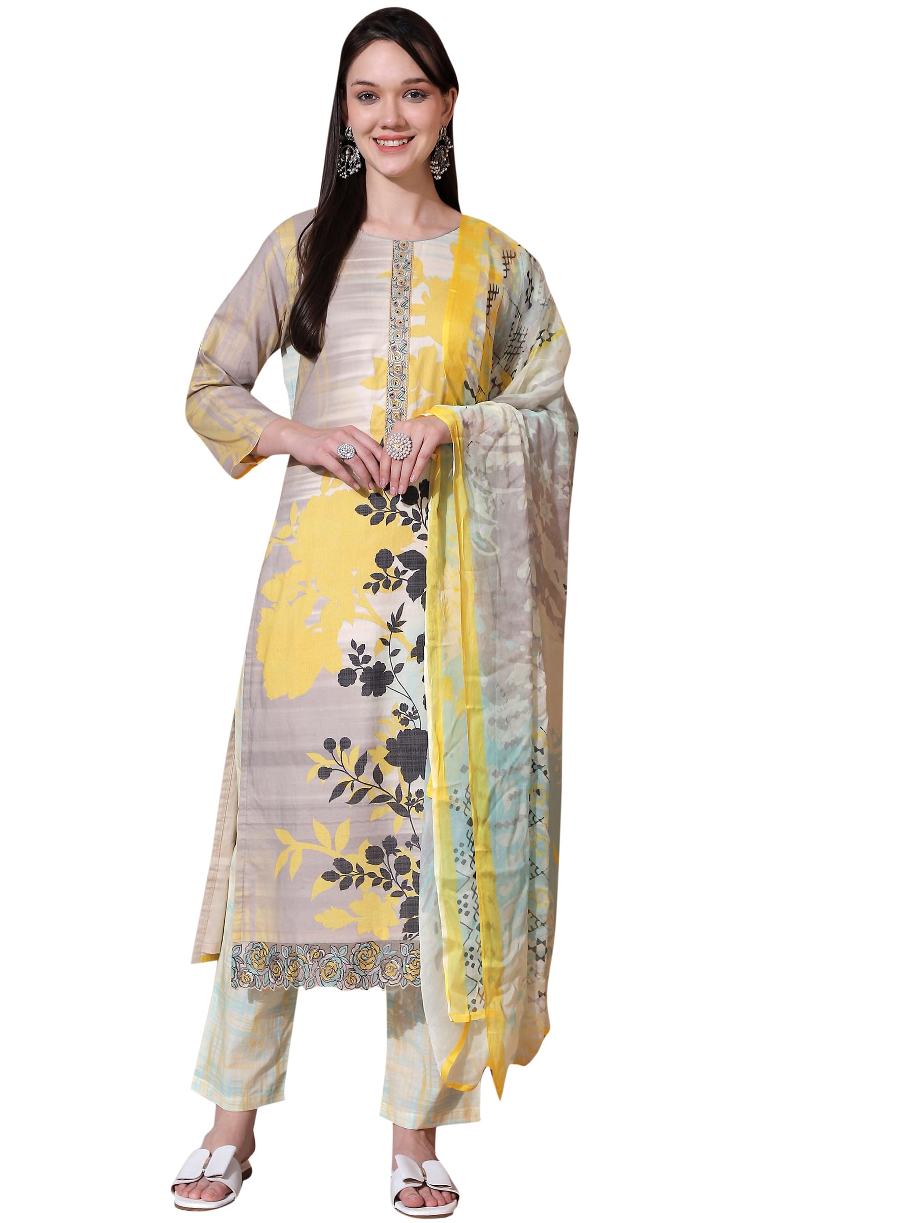 Stylee Lifestyle Multi Cotton Digital Printed Dress Material 4287